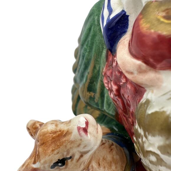 Vintage 1996 Fitz & Floyd Forest Festival Santa Claus Cookie Jar 10" Omnibus - Picture 8 of 10